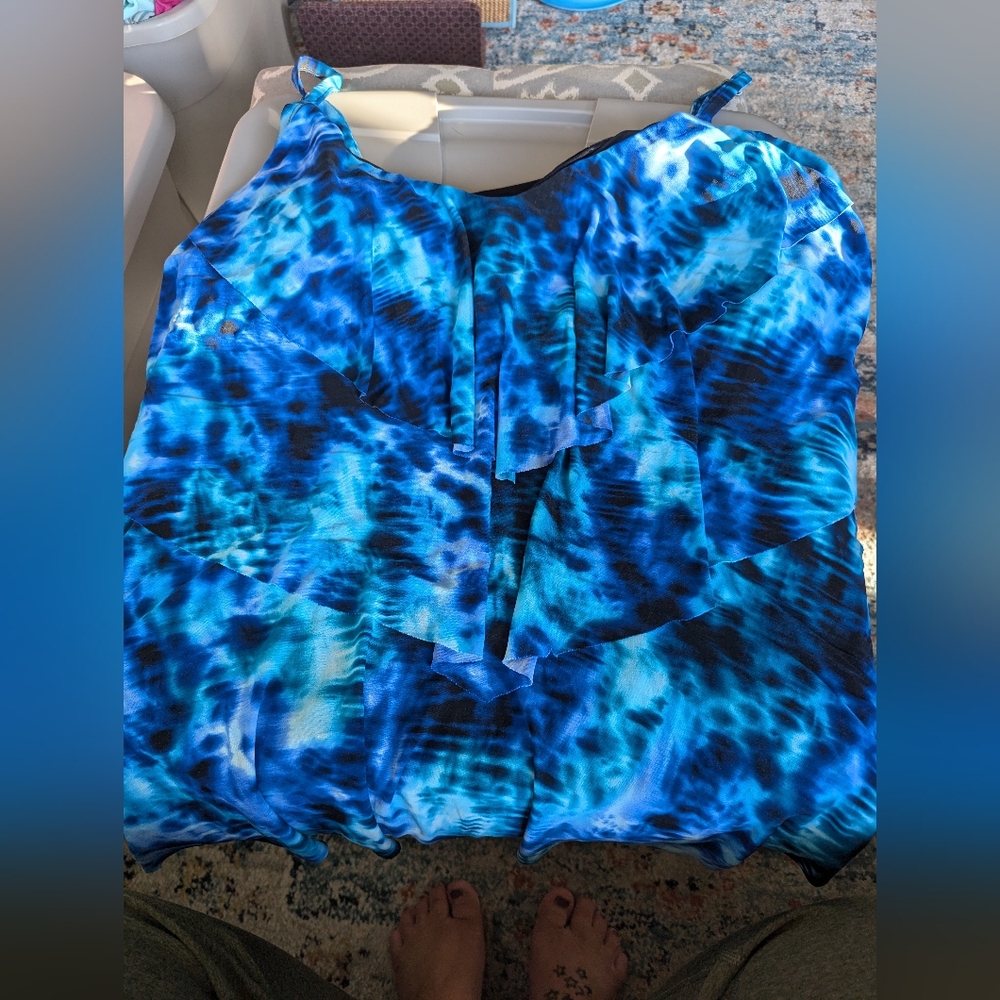 Aqua Green Swim Tankini Size 24/26